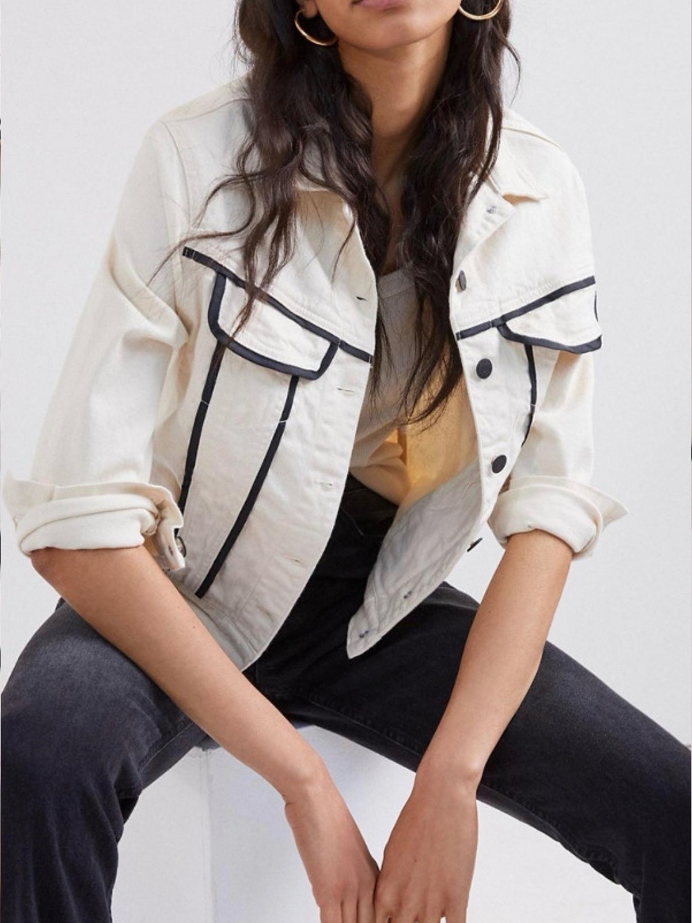 PASTICHE Contrast Denim Jacket Size XS